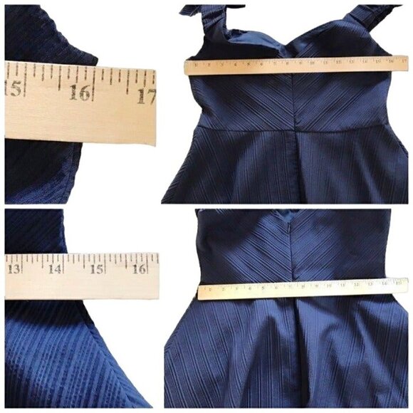 NWT Topshop Navy Off the shoulder Dress, Size 6 - Picture 9 of 9